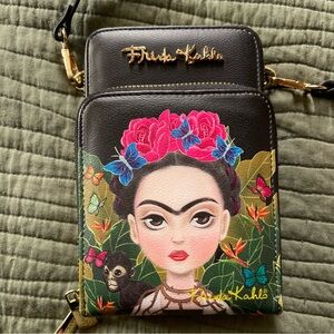 Frida Kahlo Cartoon Collection Cellphone Crossbody Bag New